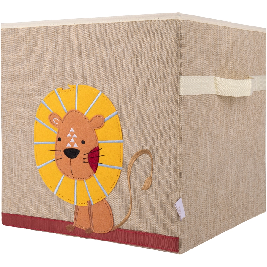 bieco Staubox Löwe, Natur 32 cm
