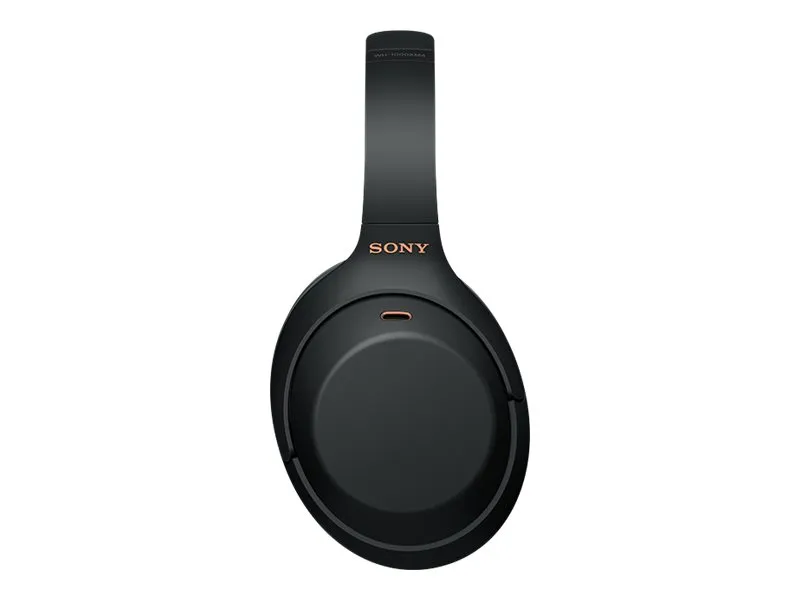 Sony WH-1000XM4 - Hovedtelefoner med mik. - fuld størrelse - Bluetooth - trådløs, kablet - NFC - aktiv støjfjerning - 3,5 mm jackstik - sort