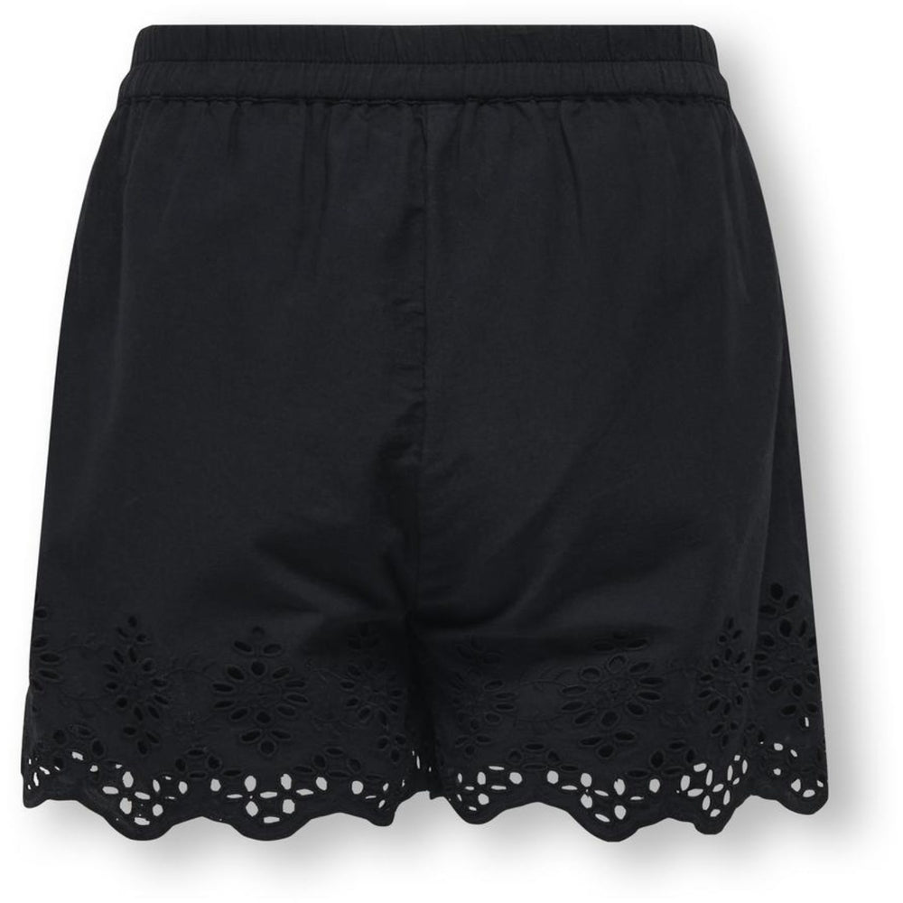 Køb kids ONLY Black Lou Life Embroidery Shorts