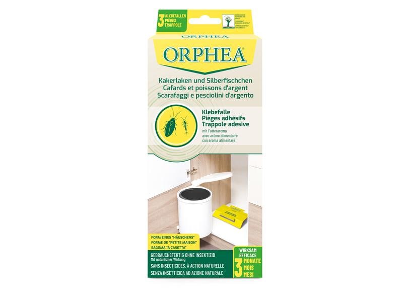 Orphea Insektenfalle Küchenschabe und Silberfischchen 3 Stü Insektenschutz vor Kakerlaken und Silberfischchen