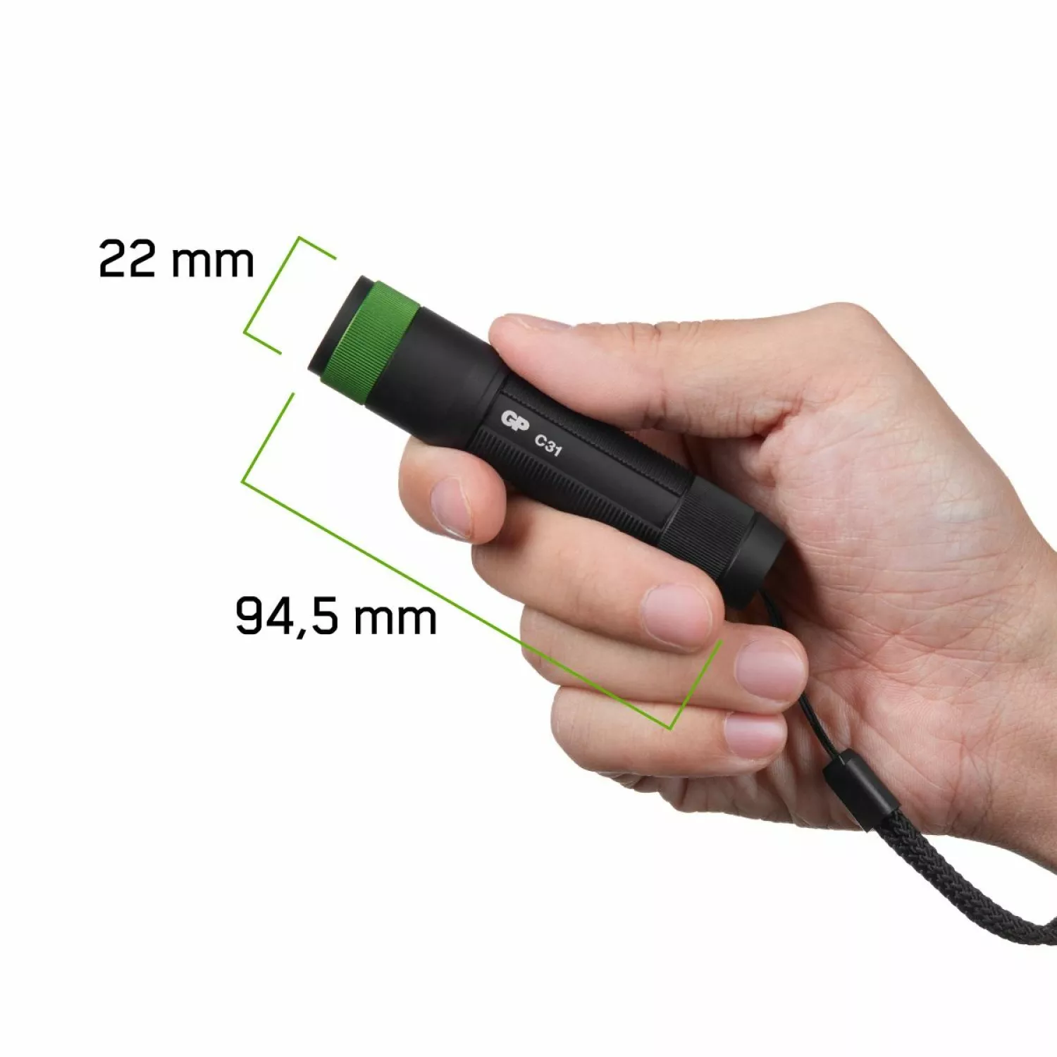 GP C31X Zaklamp - 100lumen - 1XAA - 75m - 260GPACT0C31X000