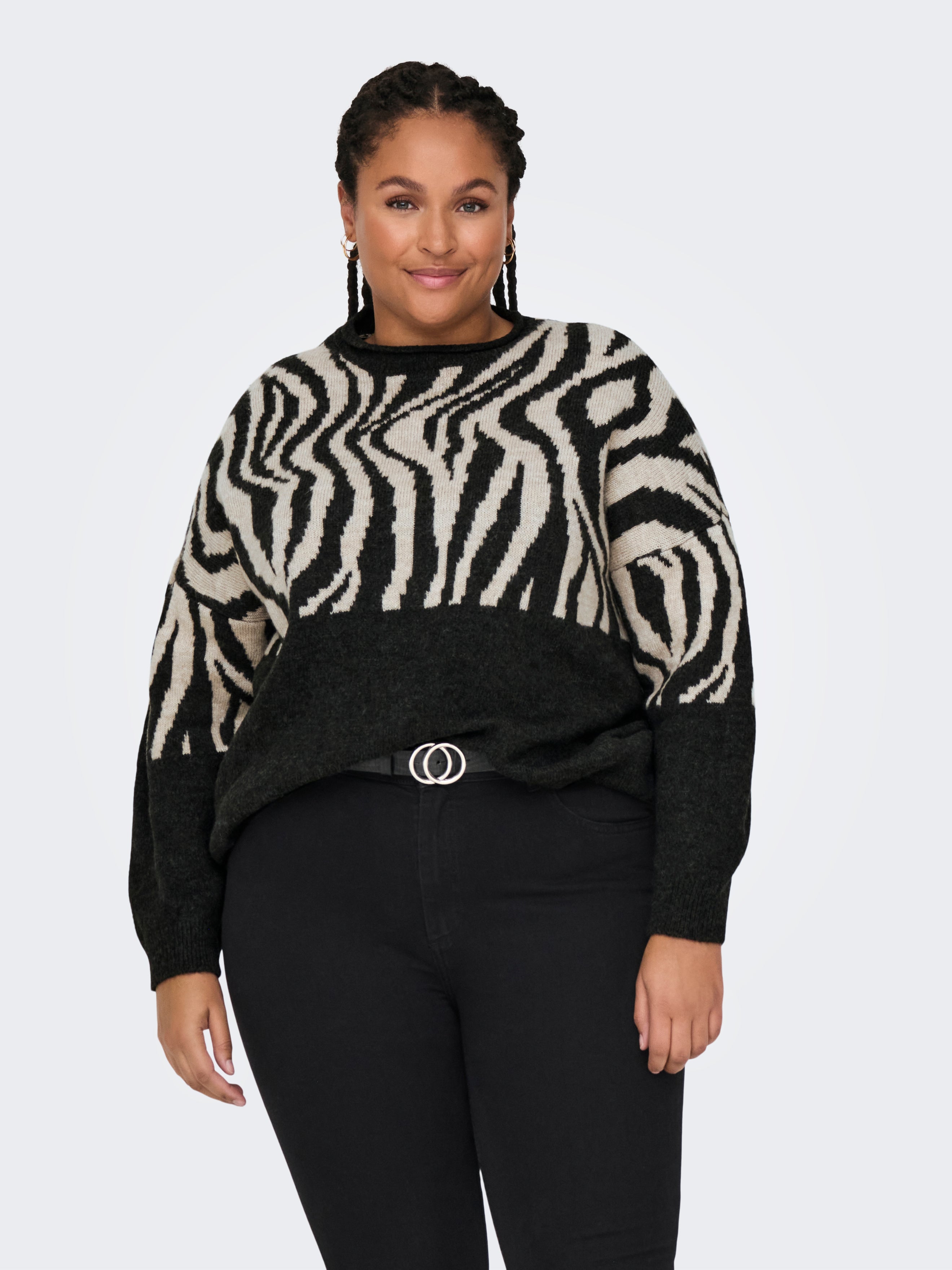 CARJADE Strickpullover Pirate Black