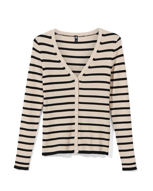 gilet femme côte Ornelia noir/blanc
