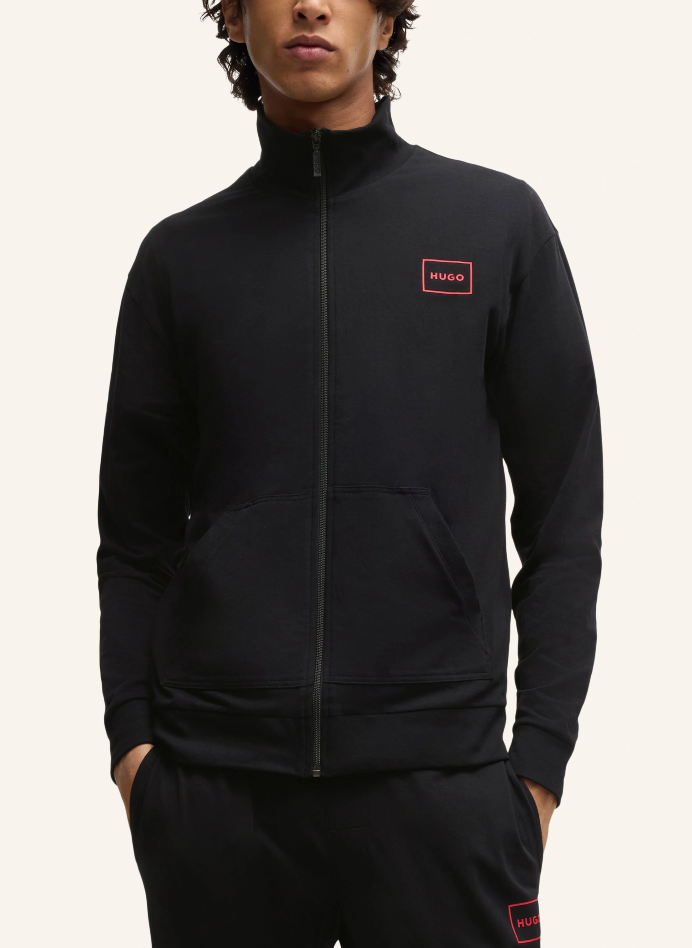 HUGO Loungewear Jacke LAZE ZIP JACKET Relaxed Fit