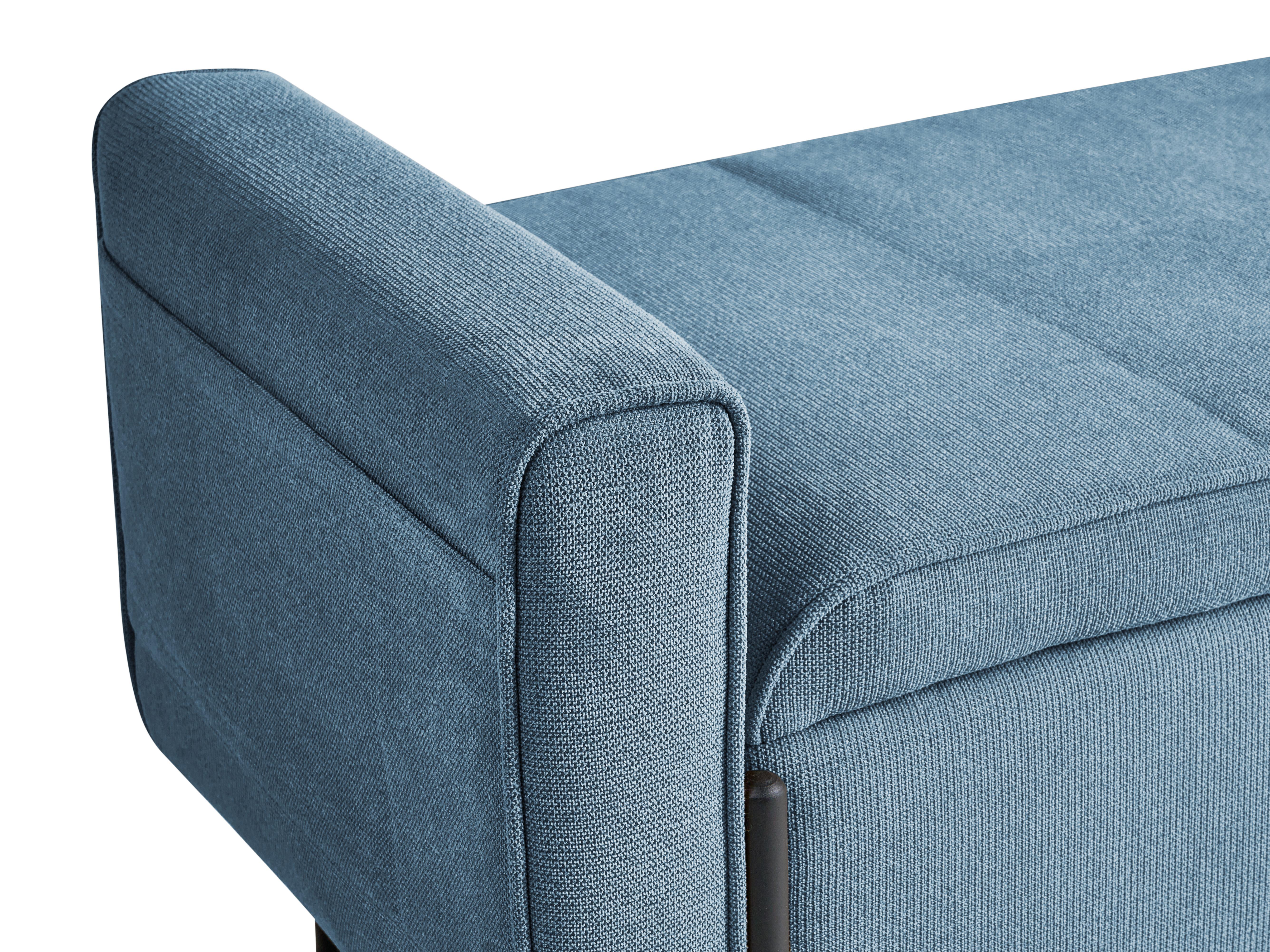 Bankje met opbergruimte LEWES Stof Blauw