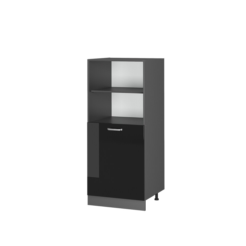Vicco Vorratsschrank Küchenschrank R-Line Solid Anthrazit Schwarz 60 cm modern kleine Tür