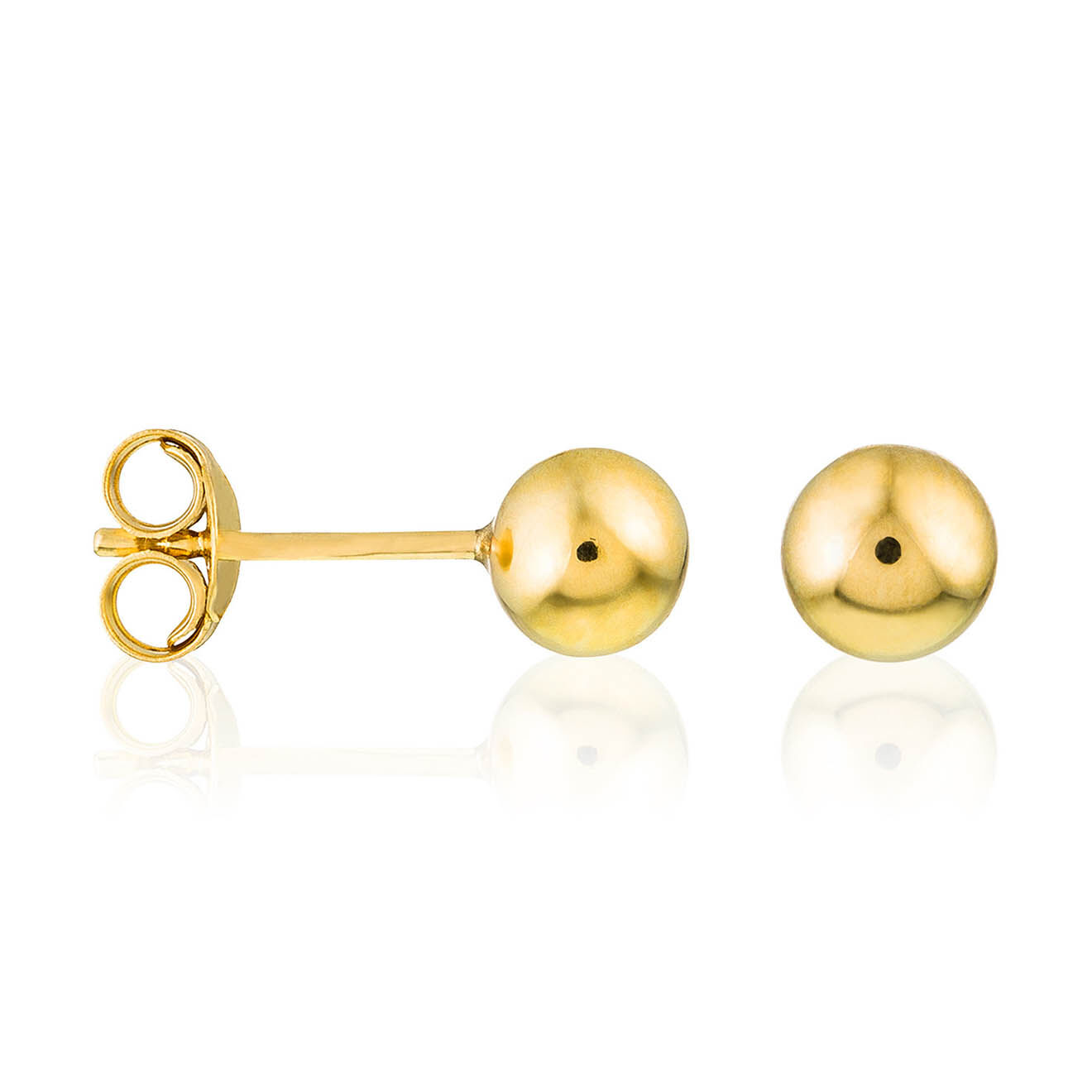Instant d'Or Boucles d'oreilles Puce or jaune Ø 3 mm
