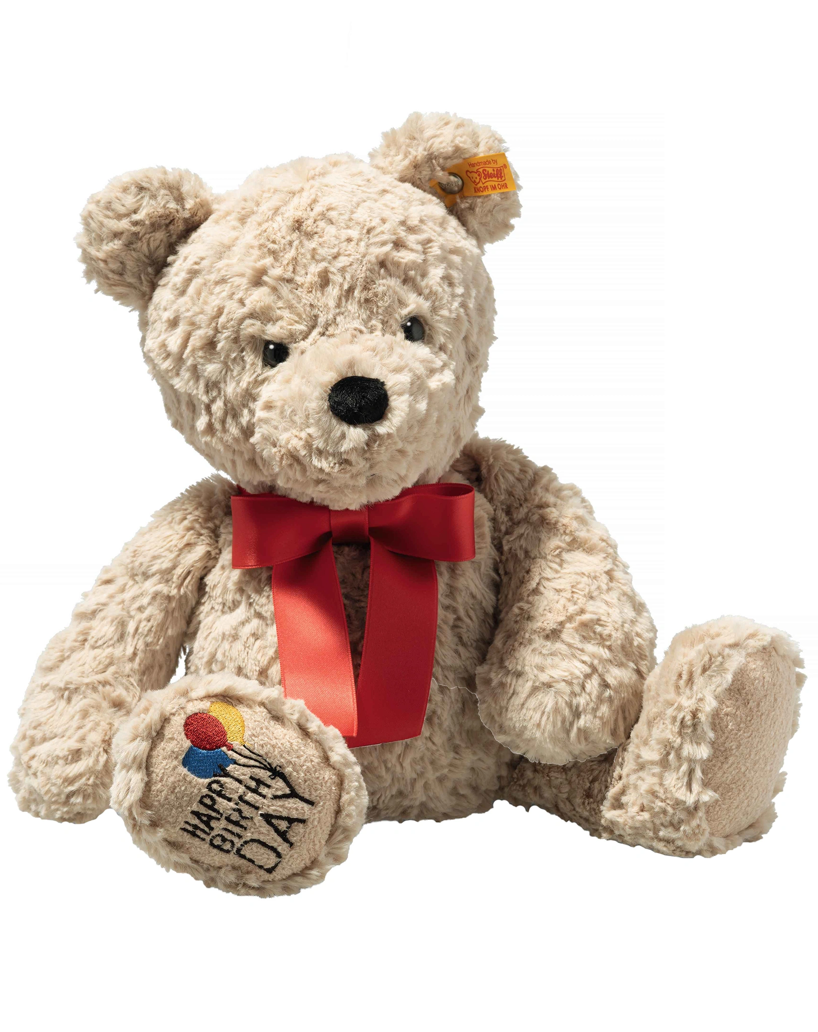 Kuscheltier JIMMY - HAPPY BIRTHDAY (35cm) in beige
