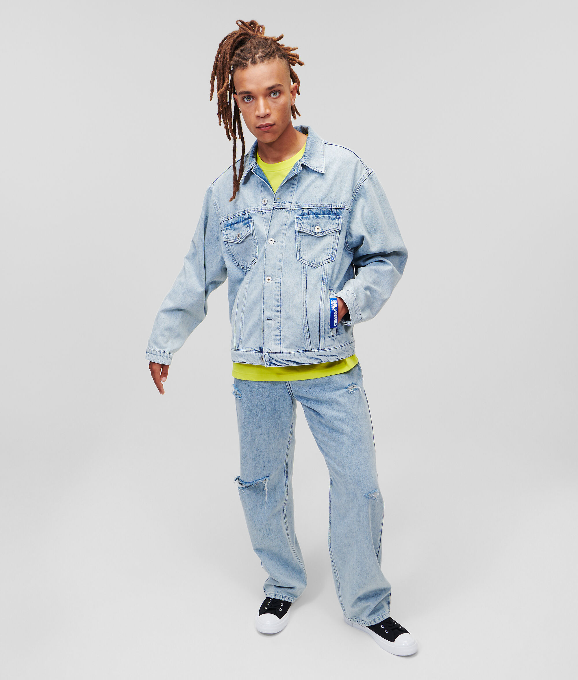VESTE EN JEAN DÉCONTRACTÉE KLJ