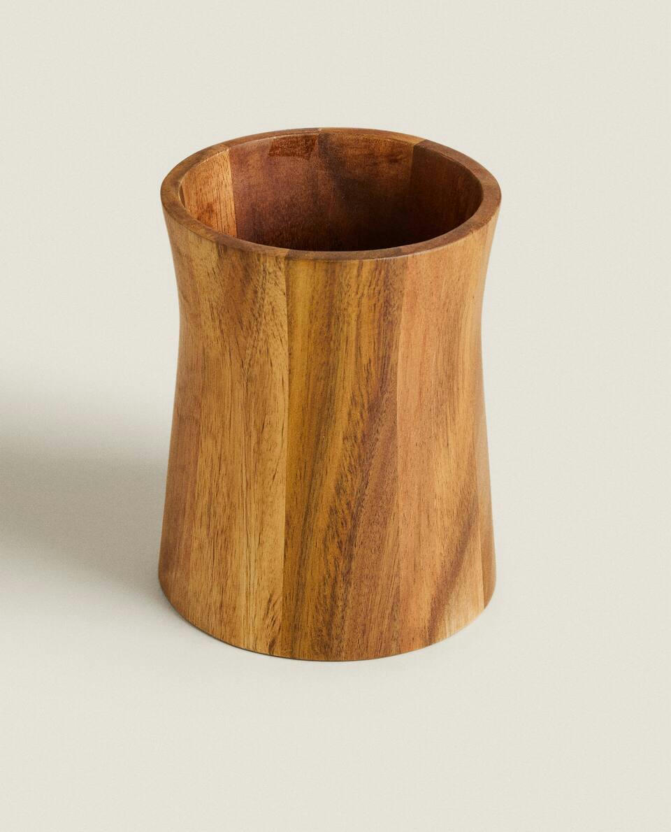 PORTA-UTENSÍLIOS DE ACÁCIA