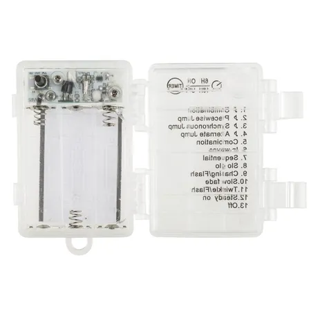 Idena Micro Lichterkette 100 LED WW, Musik, 6h-Timer