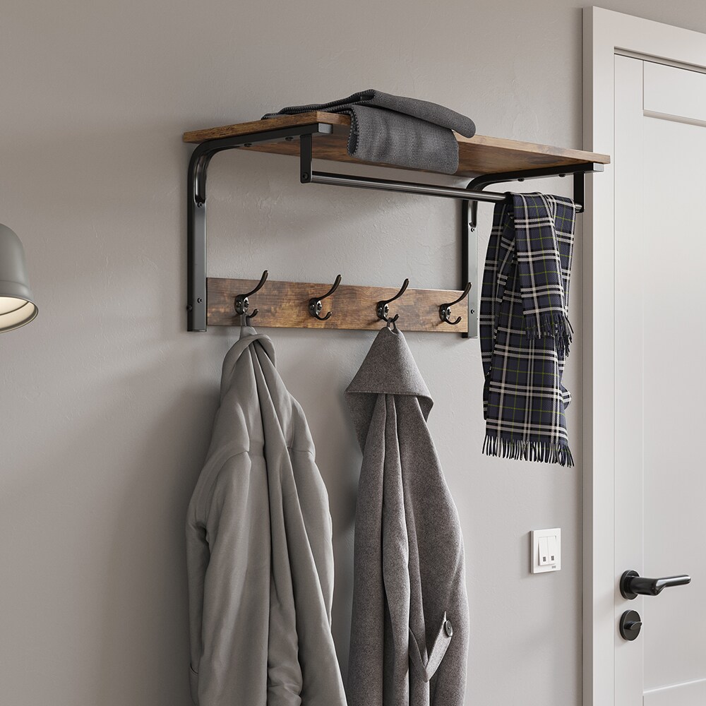 Vicco Wandgarderobe Hängegarderobe Garderobe Fyrk 70cm Ablage 4 Haken Wandregal
