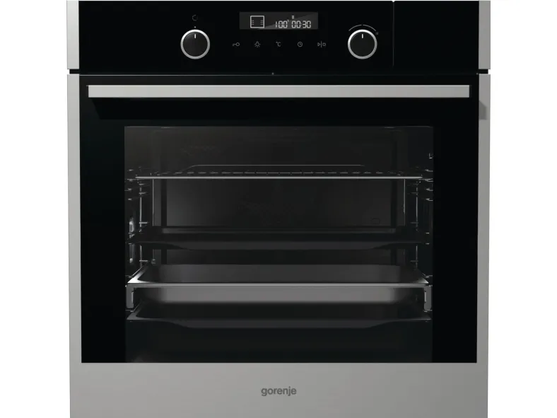 Gorenje Superior BCS747S34X - Ovn - til indbygning - niche - bredde: 56 cm - dybde: 55 cm - højde: 59 cm - med selv-rengøring - Klasse A  - børstet rustfrit stål