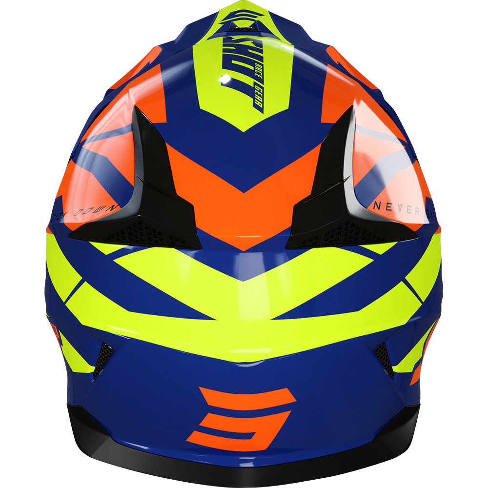 Shot - Casque Pulse Revenge Navy / Orange / Jaune fluo