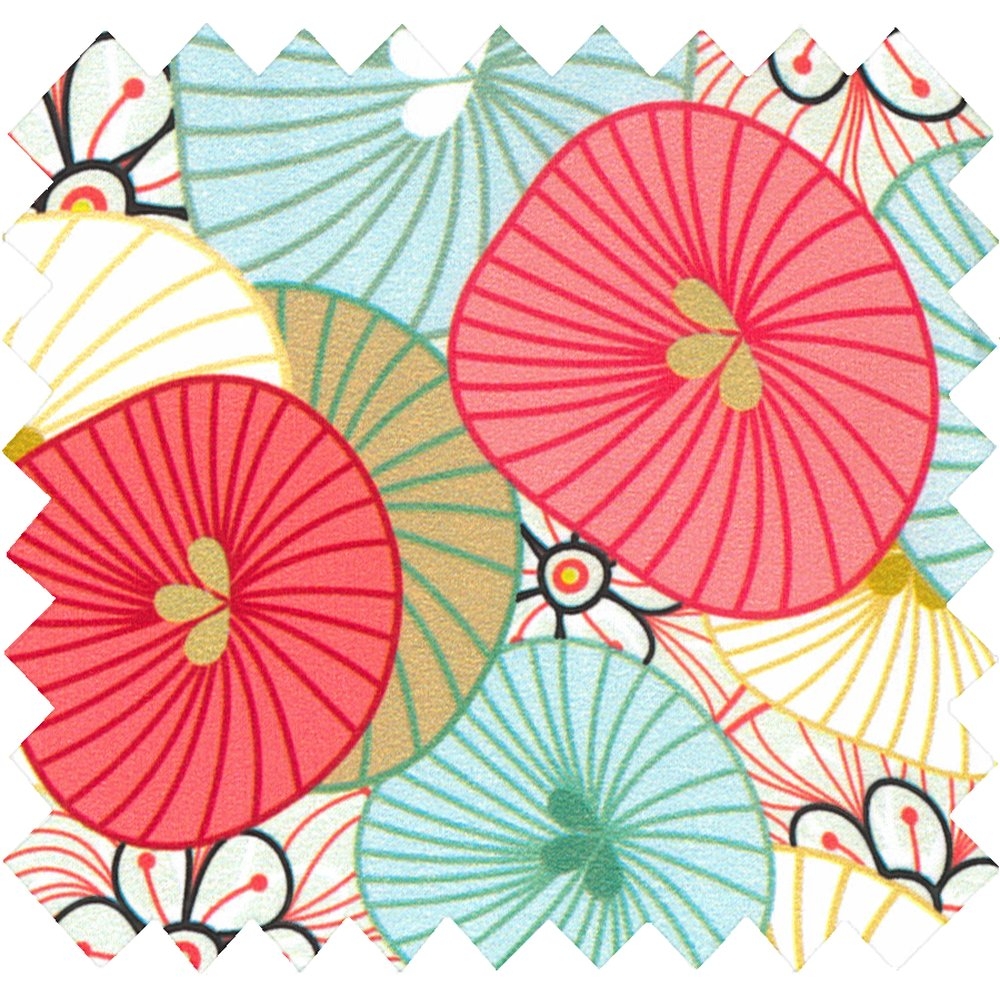 Coupon Tissu 50 Cm Ombrelles