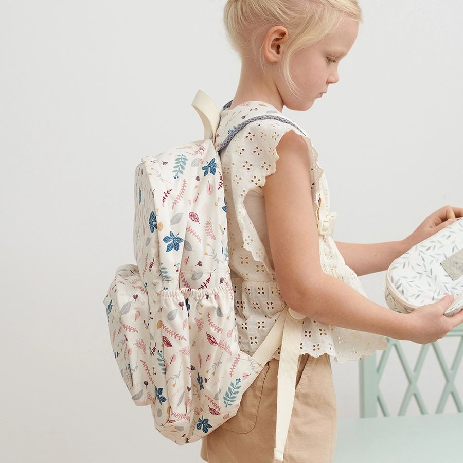 Cam Cam® COPENHAGEN Schulrucksack - Pressed Leaves Rose