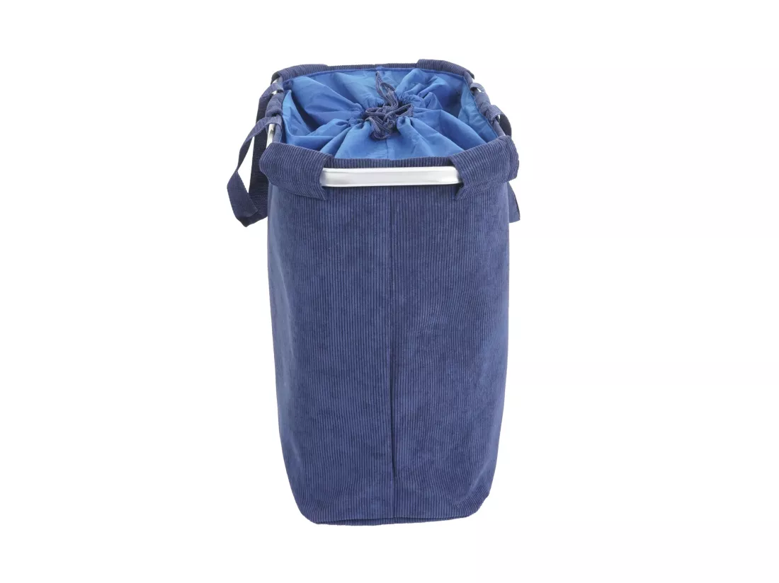 Collecteur de linge MCW-C34, velours bleu