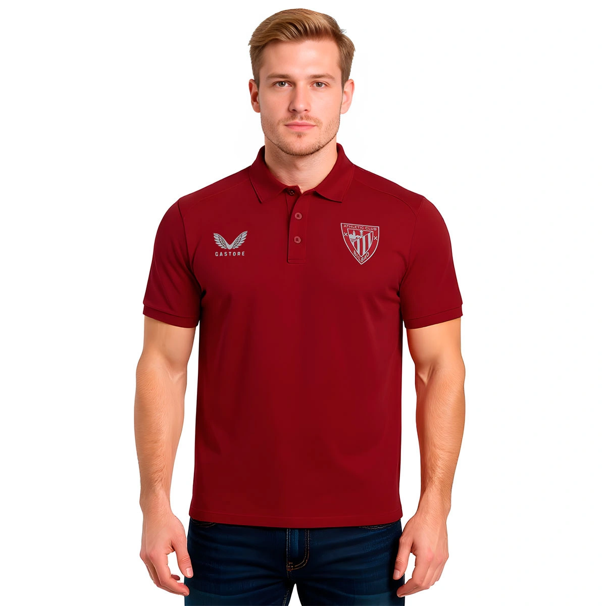 Polo Castore Athletic Club Bilbao Fanswear 2025-2026