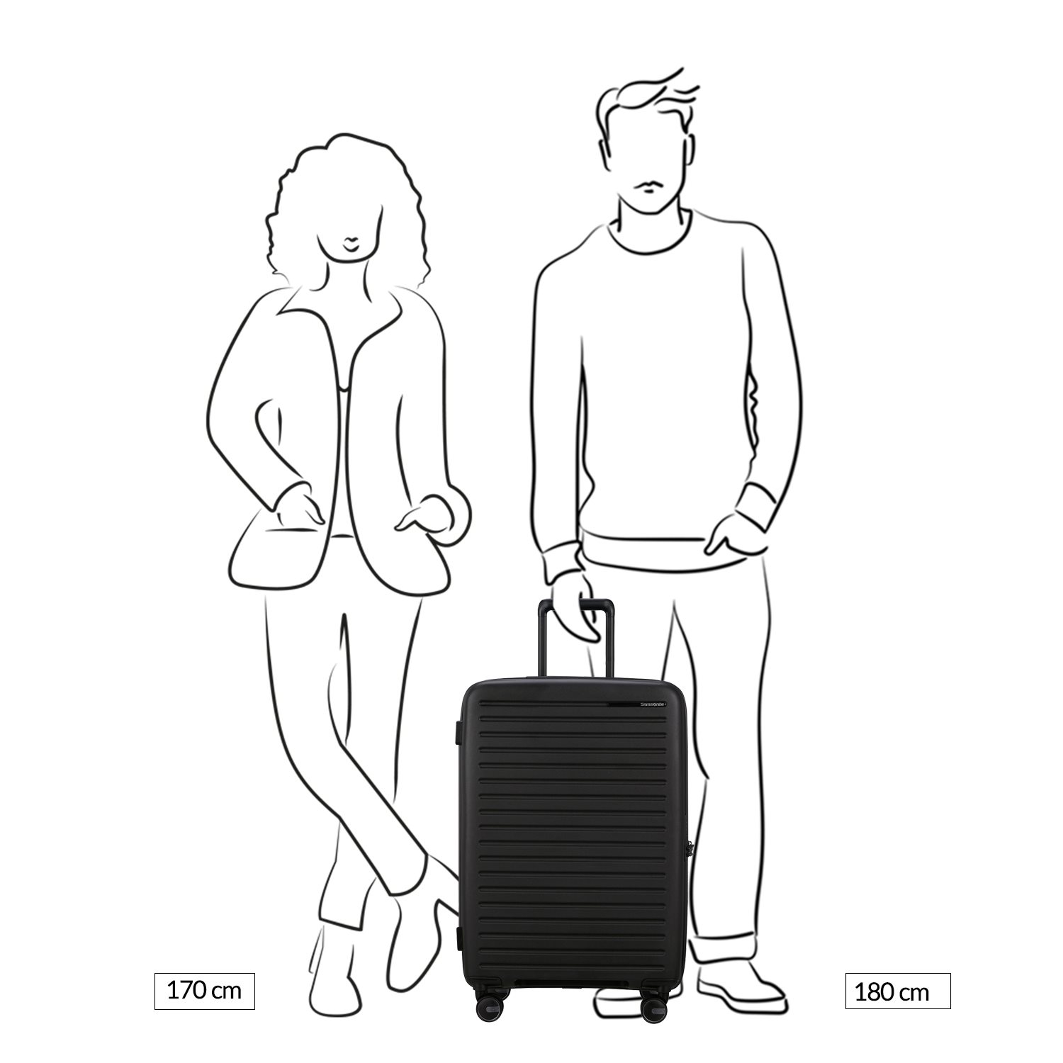 Samsonite Restackd Spinner 68 EXP sage