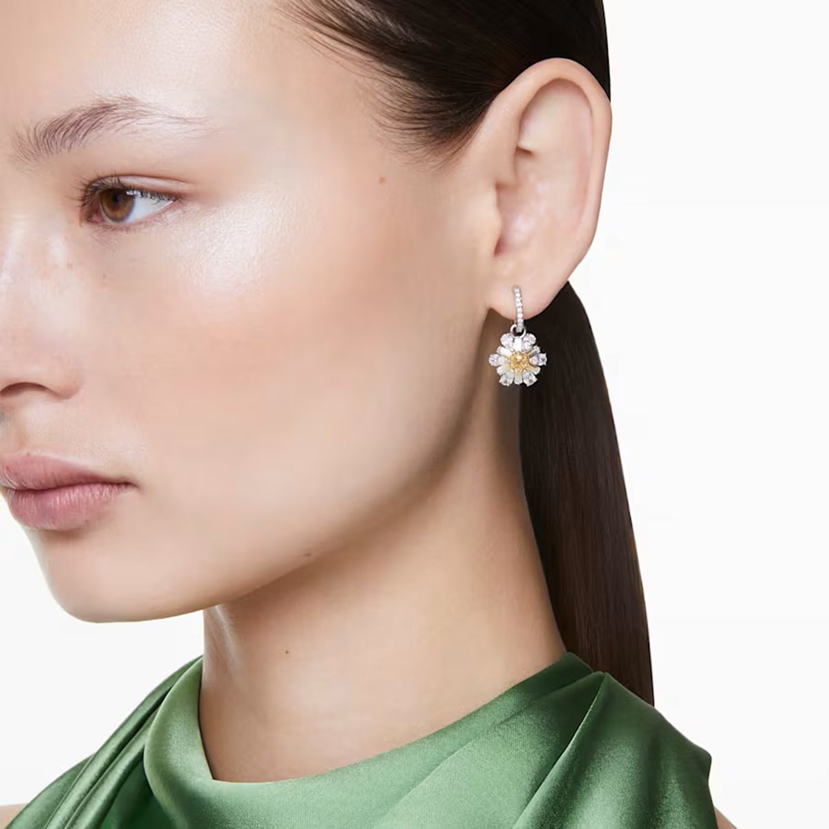 Boucles d'oreilles Swarovski Idyllia fleur jaune