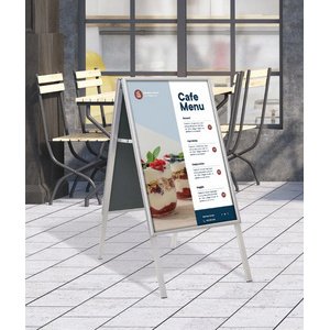 Panneau trottoir CLASSIC, B1, argent