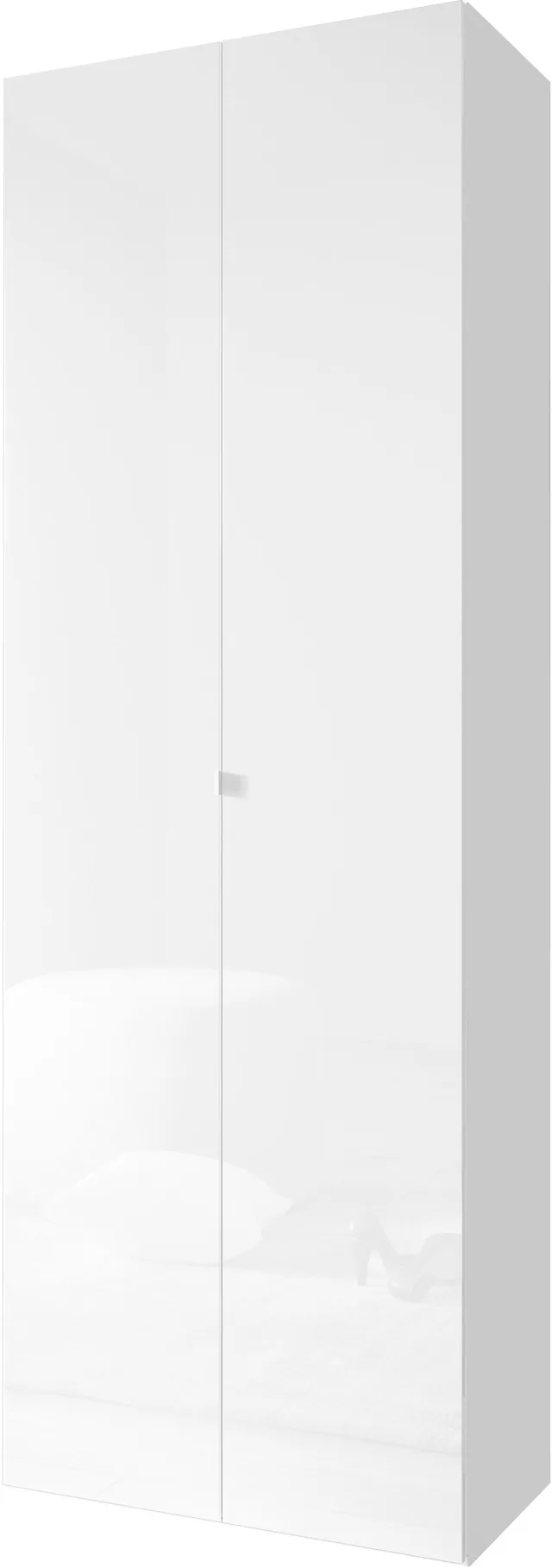 INOSIGN Schuhschrank »SMILE Breite 63 cm, Höhe 184 cm, Schuhregal mit 7 Ebenen,« Schuhkommode in Weiss Hochglanz Lack