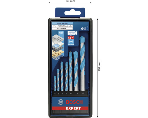 Multi-borenset CYL-9 MC boorset 7-delig EXPERT