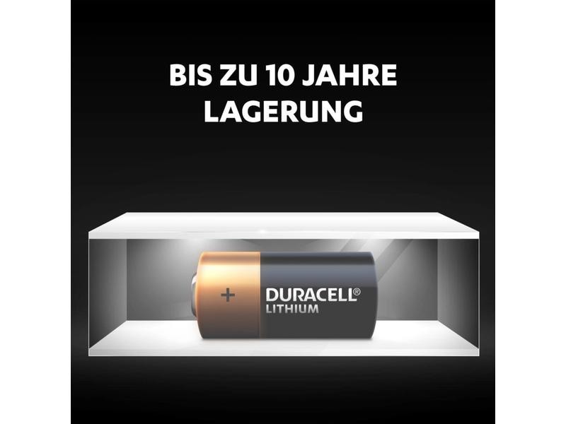 Duracell Photobatterie Lithium 123 , 1 Stück Lithium-Batterie 123, 1 Stück