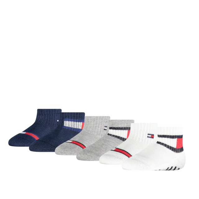 Tommy Hilfiger Socken »TH BABY SOCK 6P FLAG SOCK ECOM« 6 Paar,  ABS Anti-Rutsch am Fuss