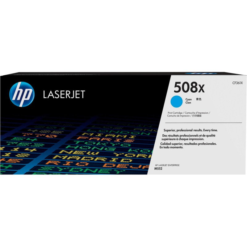 HP 508X- CF36xX Toner haute capacité couleurs séparées pour imprimante laser