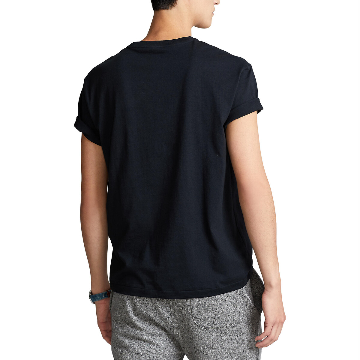 POLO RALPH LAUREN<br>Camiseta de gola redonda em malha de algodão