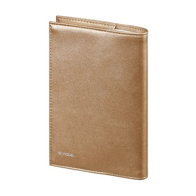 Agenda Disco - 1 jour par page - 12 x 18 cm - bronze ou bleu - Viquel