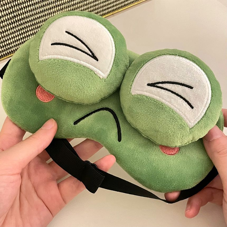 Intimo - Kikker Chenille Verkoelend Slaapmasker (Verschillende Ontwerpen)