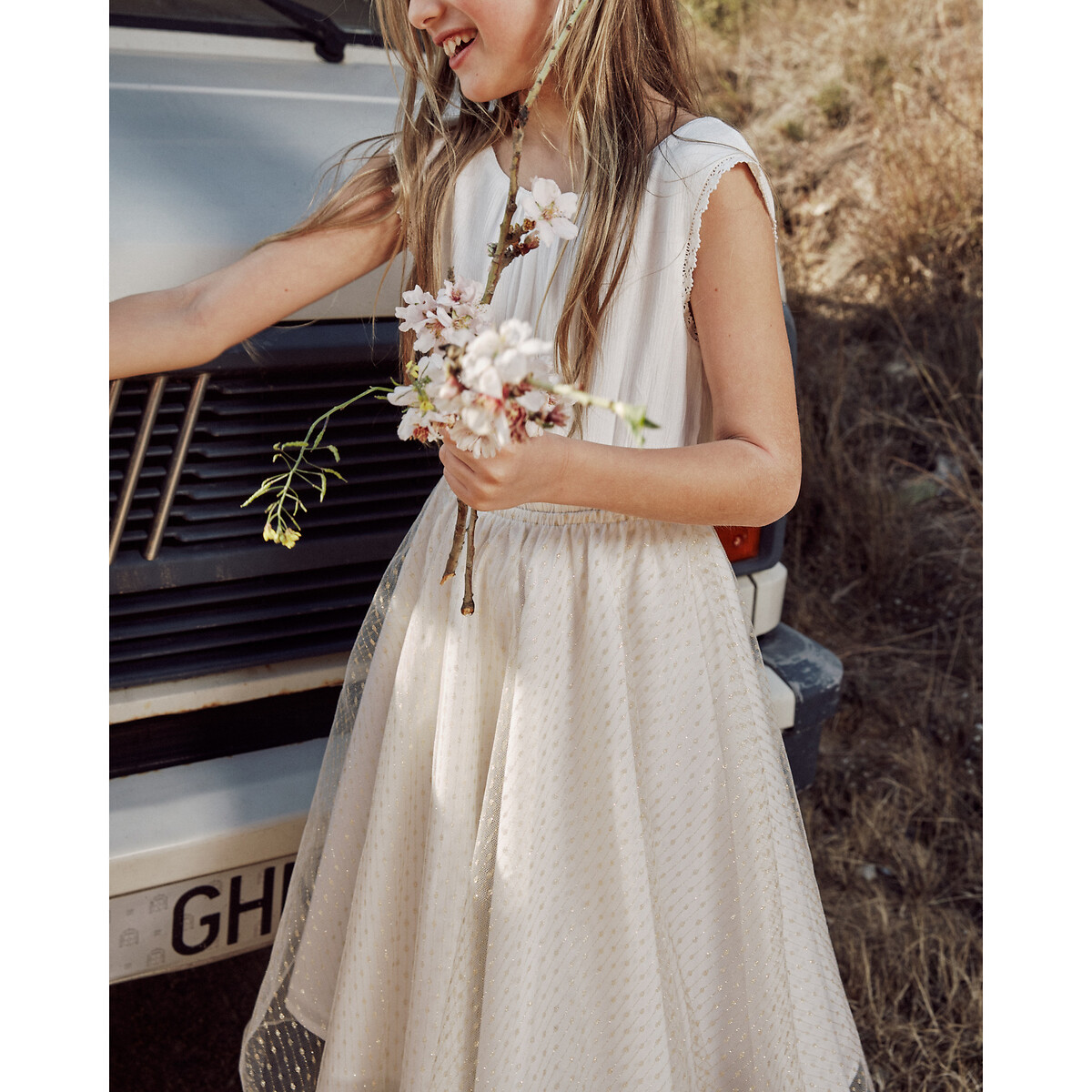 COLEÇÕES LA REDOUTE<br>Vestido de cerimônia sem mangas