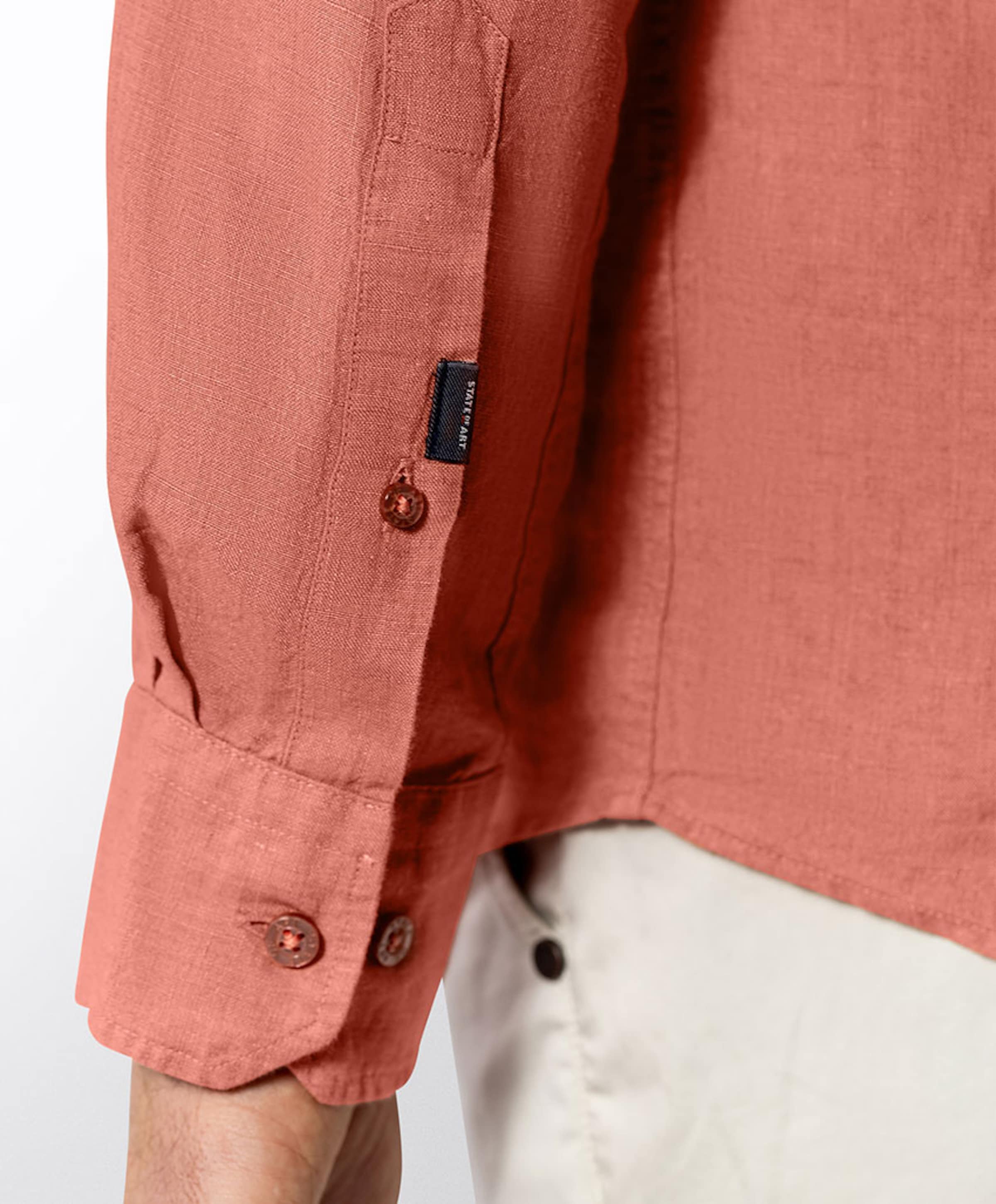 State of Art Heren overhemd lange mouw roze