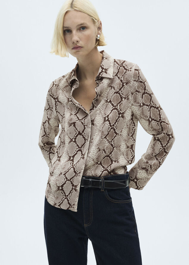 MANGO SHIRT. -- SERPI Brown
