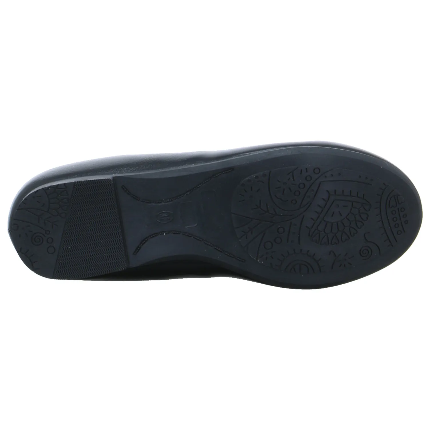 INDIGO Mädchen-Ballerina Schwarz Lederimitat  Festlicher Schuh