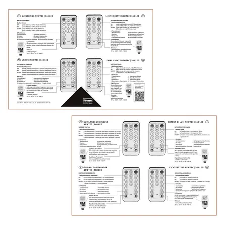 Idena Lichterkette NewTec 360 LED ww Lichtsensor