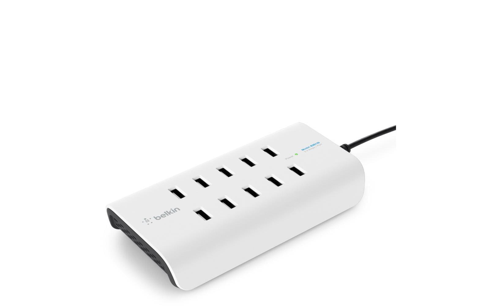 USB-Wandladegerät 10-Port USB Ladestation10 Ladeports mit bis zu 2.4 Ampere an jedem Anschluss