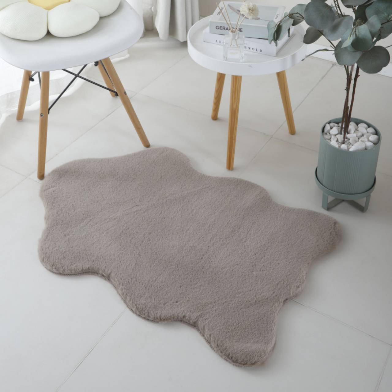 Teppich, Super Weich, Kunstfell, Flauschig, Waschbarer Kinderzimmer, Babyzimmer