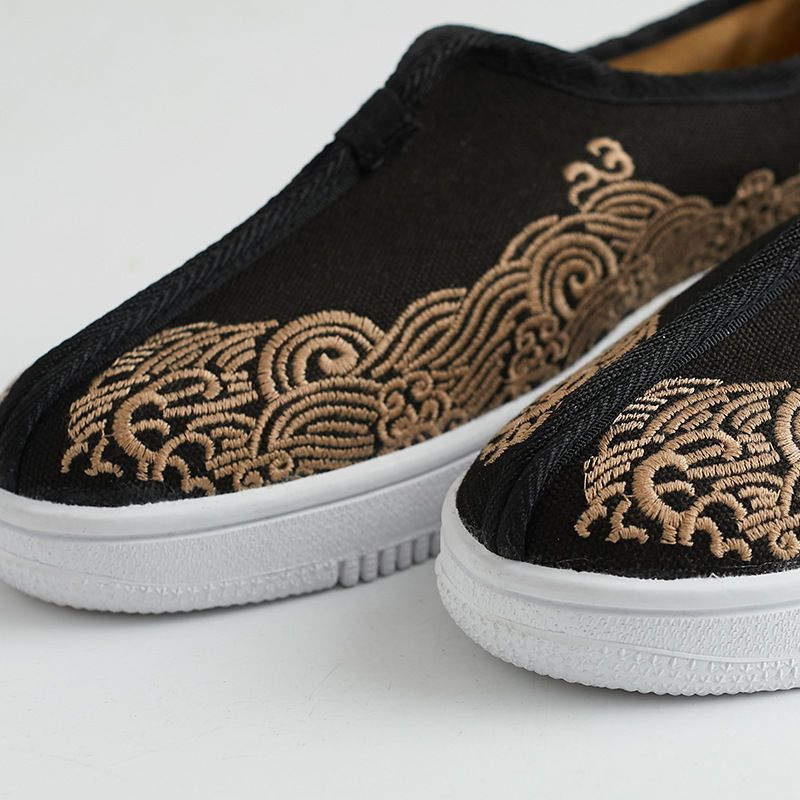 Sparrow Farm - Retro Chinese stijl geborduurde instappers