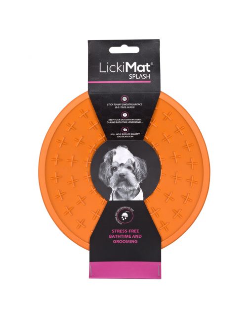 Lickimat Splash - Likmat Voor Aan De Wand - Handig In De Douche Ø20x8 cm - Hondenvoerbak