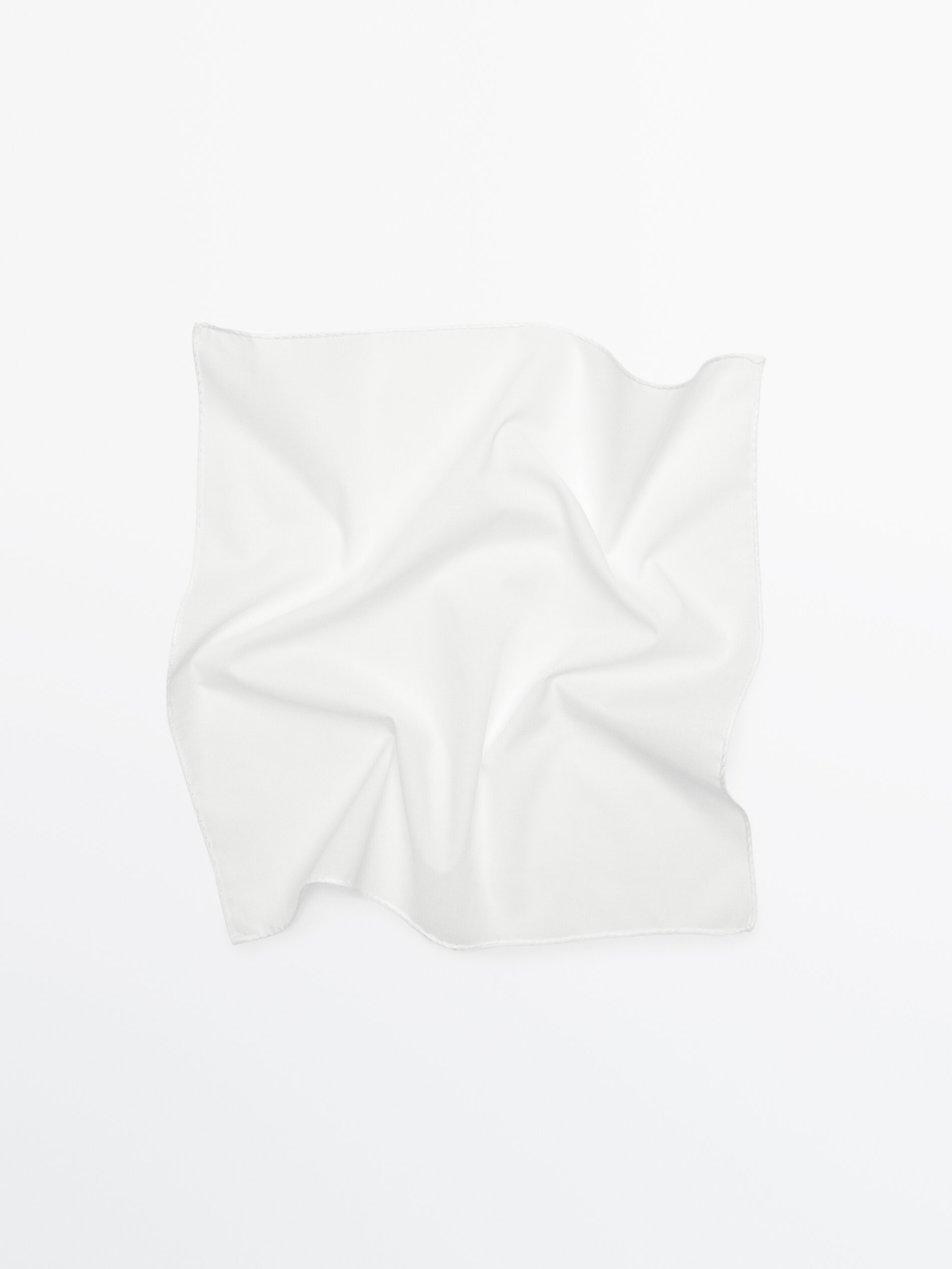 Lenço liso 100% algodão - BRANCO