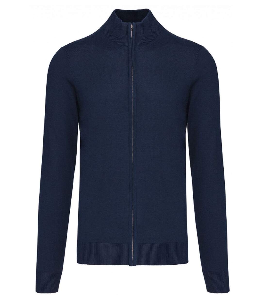 Gilet zippé cardigan K961 - homme - bleu marine