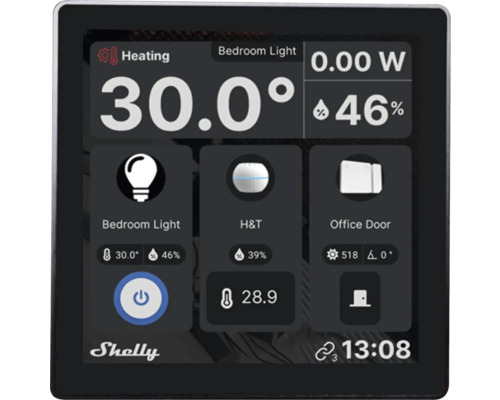 Shelly Wall Display Android WiFi zwart