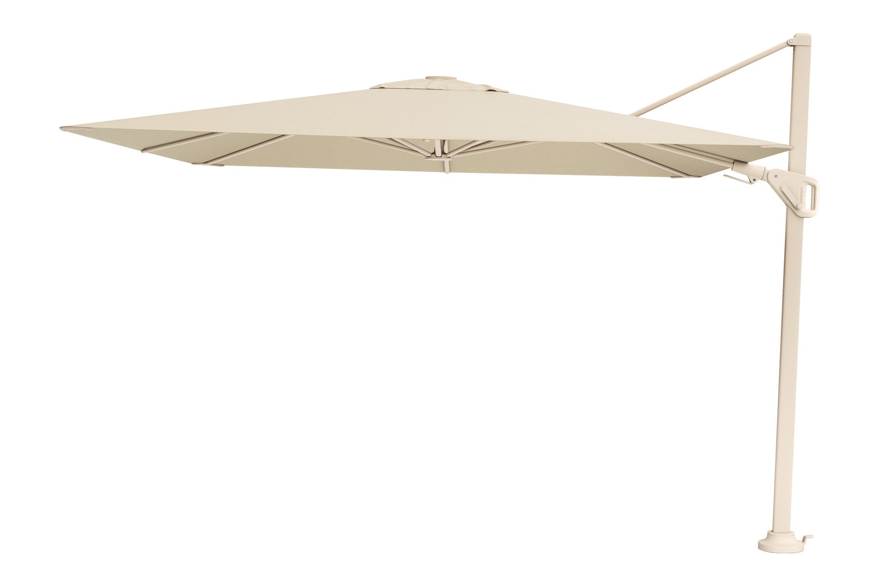 Platinum Nexus T2 zweefparasol Premium 3x3 âChampagneâsandstone frame