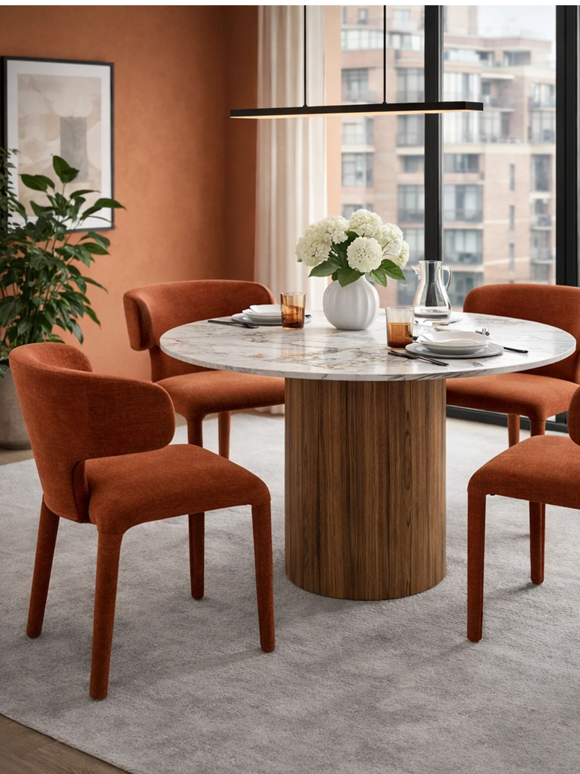 Gestoffeerde stoelen Tobi, 2-delig