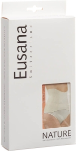 EUSANA Nierenwärmer anatomisch ivoire Swiss M.Silk, Grösse L
