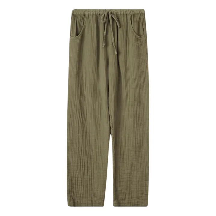 Xirena Pantalon Brinkley Gaze de Coton | Vert kaki