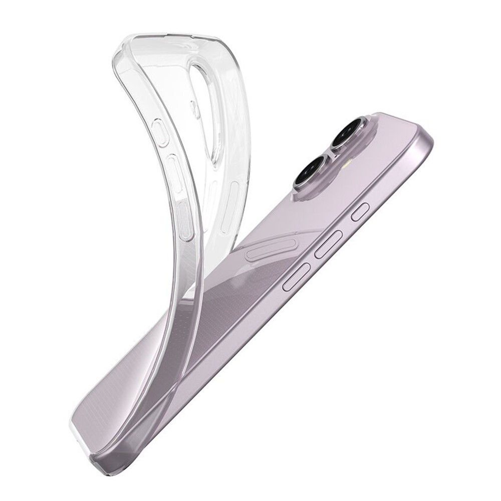 iPhone 16 Gummi Case Hülle Slim Design 1.0 mm - Transparent
